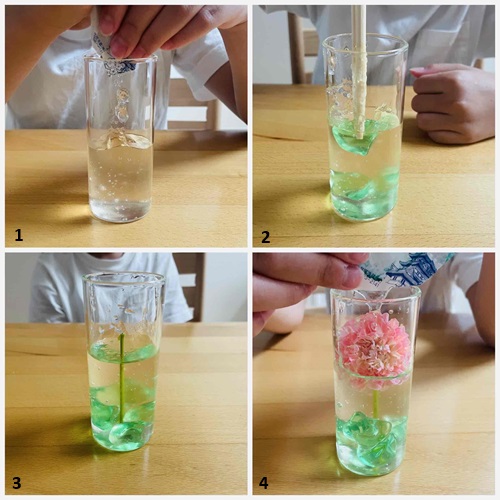保冷剤の中身で作るハーバリウム風オブジェの作り方と手順